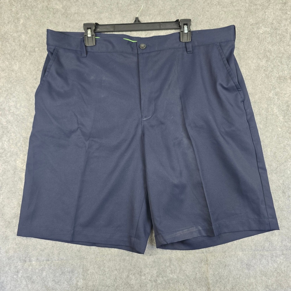 Izod Golf Shorts Mens 40 Navy Blue Relaxed Flat Front Performance 1535‎